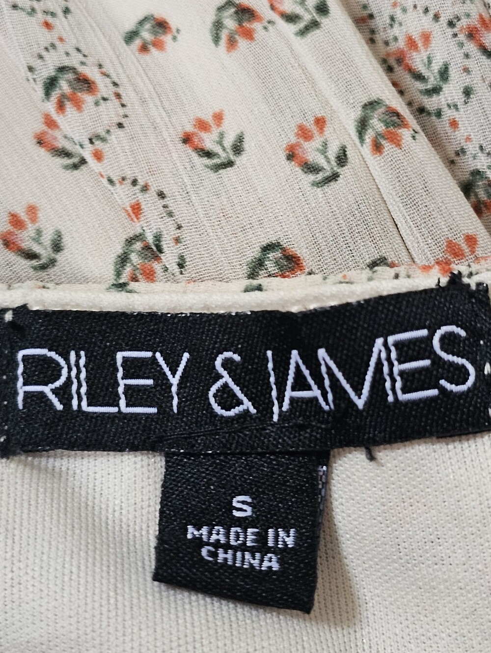 Riley & James Romantic Cottagecore Floral Tiered Maxi Dress | Size Small - Picture 16 of 16